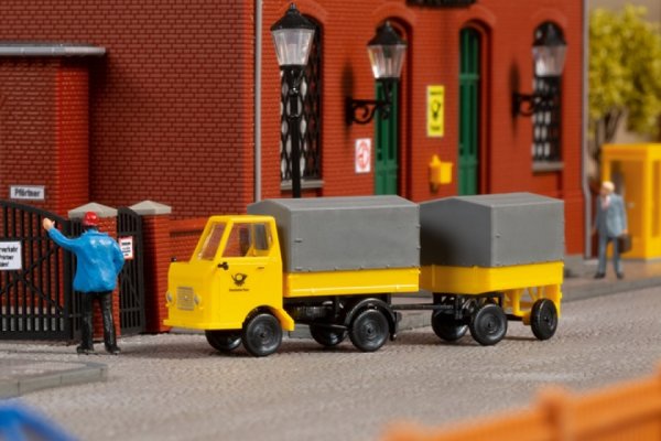 AUHAGEN Multicar M22 Post mit Anhänger Bausatz 43662 Automodell Spur TT