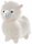 HEUNEC 323650 - Plüschfigur Lama stehend, creme - 32 cm
