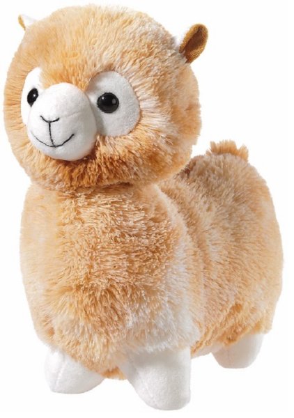 HEUNEC 323667 - Plüschfigur Lama stehend, hellbraun - 32 cm