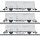 MINITRIX Set mit 3 Güterwagen, Bauart Ibblps DR Ep.IV 15316 Spur N