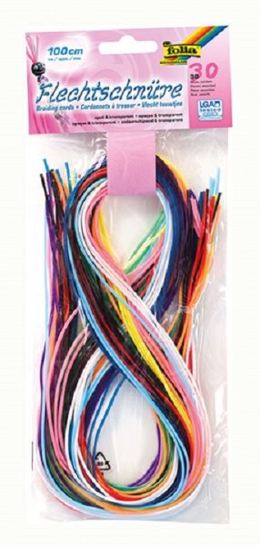 FOLIA 731030 - Flechtschn&uuml;re 30 St&uuml;ck, sortiert