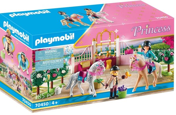 PLAYMOBIL Princess 70450 Reitunterricht im Pferdestall