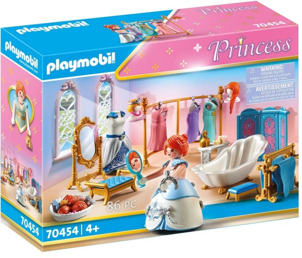 PLAYMOBIL Princess 70454 Ankleidezimmer mit Badewanne