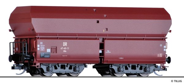 TILLIG Selbstentladewagen OOt mit Echt-Braunkohle DR Ep.III 15177 Spur TT