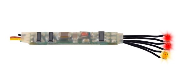 VIESSMANN 5273 Mini-LED Feuer rot-gelb, 3 Stück mit Mikro-Blinkelektronik
