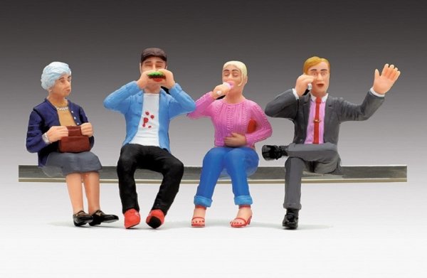 LGB Speisewagenfiguren sitzend Figuren-Set 53008 Spur G
