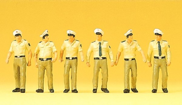 PREISER 10340 Polizisten in Sommeruniform Deutschland Figuren-Set Spur H0