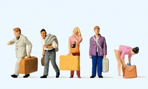 PREISER Reisende am Bahnhof 10670 Figuren Spur H0