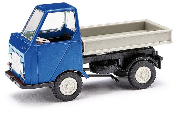 BUSCH 210003601 Multicar M22 Dreiseitenkipper blau-grau Automodell 1:87
