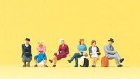PREISER 75037 Sitzende Reisende Figuren-Set Spur TT
