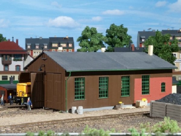 AUHAGEN Lokschuppen zweiständig Bausatz 11332 Spur H0