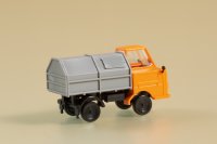 AUHAGEN Multicar M22 mit Abfallsammelbehälter Bausatz 43671 Automodell Spur TT