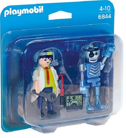 PLAYMOBIL City Action 6844 Duo Pack Professor und Roboter