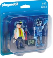 PLAYMOBIL City Action 6844 Duo Pack Professor und Roboter