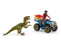 SCHLEICH® Dinosaurs 41466 - Flucht auf Quad vor...