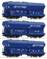 ROCO 76046 Set mit 3 Selbstentladewagen Bauart Falns PKP...