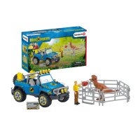 SCHLEICH Dinosaurs 41464 Geländewagen mit Dino-Außenposten