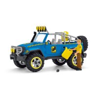 SCHLEICH Dinosaurs 41464 Geländewagen mit Dino-Außenposten