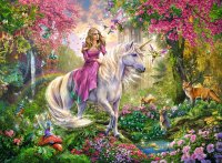 RAVENSBURGER 10641 Kinderpuzzle Magischer Ausritt 100 Teile