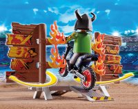 PLAYMOBIL Stuntshow 70553 Stuntshow Motorrad mit Feuerwand