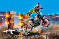 PLAYMOBIL Stuntshow 70553 Stuntshow Motorrad mit Feuerwand