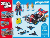 PLAYMOBIL Stuntshow 70554 Stuntshow Feuerwehrkart