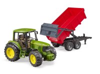 BRUDER® 02057 - John Deere 6920 mit Wannenkippanhänger