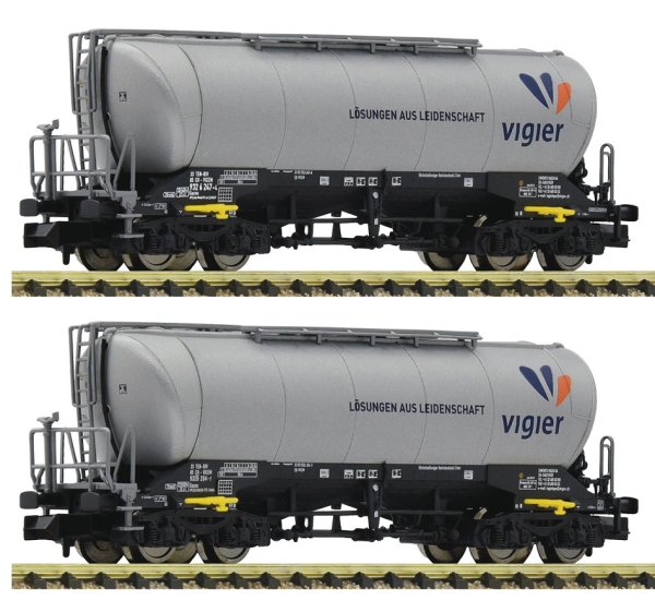 FLEISCHMANN Set mit 2 Silowagen Vigier Cement Ep.VI 848905 Spur N