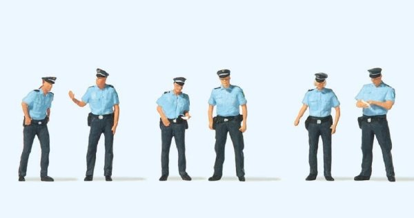 PREISER 10743 Polizei in Sommeruniform Deutschland Spur H0