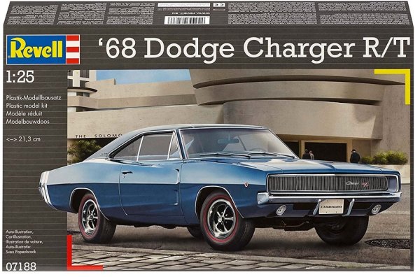 REVELL 07188 - Dodge Charger RT 1968: Modellbausatz 1:25