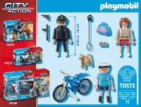 PLAYMOBIL City Action 70573 Polizei-Fahrrad Verfolgung des Taschendiebes