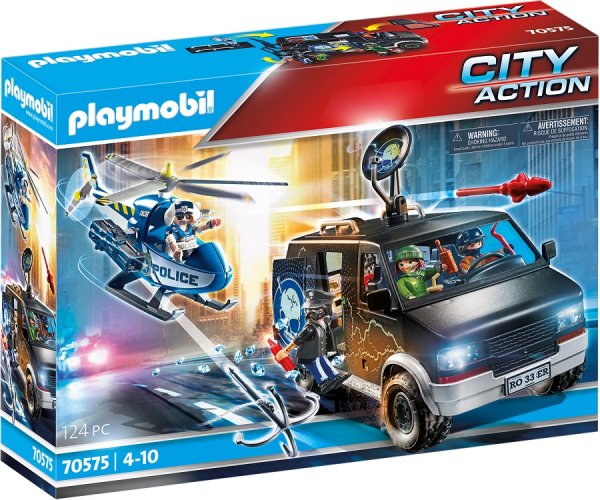 PLAYMOBIL City Action 70575 Polizei-Helikopter Verfolgung des Fluchtfahrzeuges