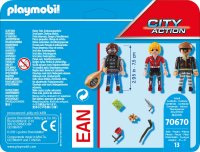 PLAYMOBIL City Action 70670 Figurenset Ganoven