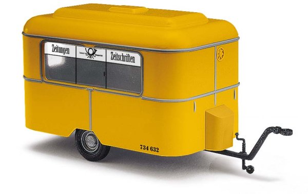 BUSCH 51760 Nagetusch Verkaufswagen Deutsche Post Anhänger-Modell 1:87