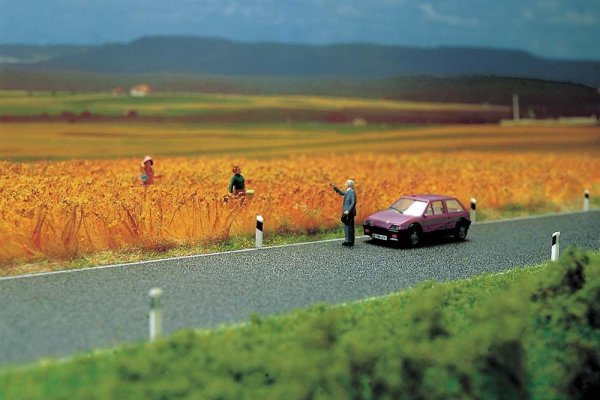 BUSCH 6034 Landstraße ohne Mittelstreifen Spur H0 und TT