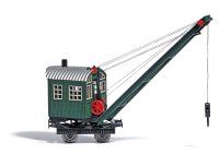 BUSCH 1397 Dampfkran mit Holzaufbau und Fahrwerk Bausatz...