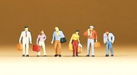 PREISER 79018 Gehende Reisende Figuren-Set Spur N