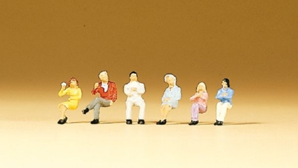 PREISER 79014 Sitzende Personen Figuren-Set Spur N