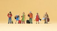 PREISER 79017 Wartende Reisende Figuren-Set Spur N