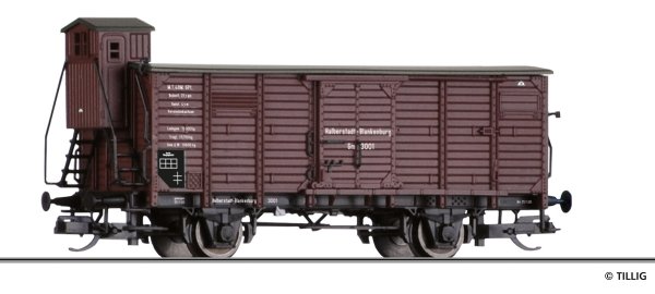 TILLIG Gedeckter Güterwagen Gm Halberstadt-Blankenburger Eisenbahn DRG Ep.II 17929 Spur TT