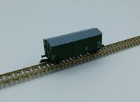 TILLIG Gedeckter Güterwagen, Materiallagerwagen zu Bauzug 31 DR Ep.IV 14884 Spur TT