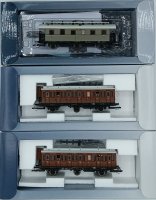 TILLIG Set mit 3 Reisezugwagen Mecklenburgischer Reisezug 2 MFFE Ep.I 01048 Spur TT