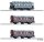 TILLIG Set mit 3 Reisezugwagen Mecklenburgischer Reisezug 2 MFFE Ep.I 01048 Spur TT