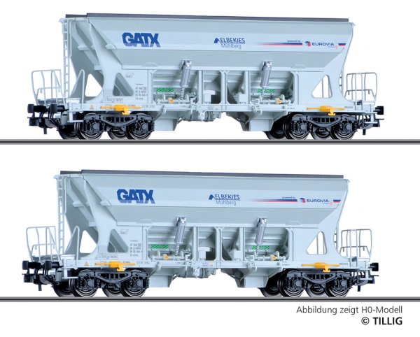 TILLIG Güterwagenset 2 teilig GATX/EUROVIA Ep.VI 01040 Spur TT