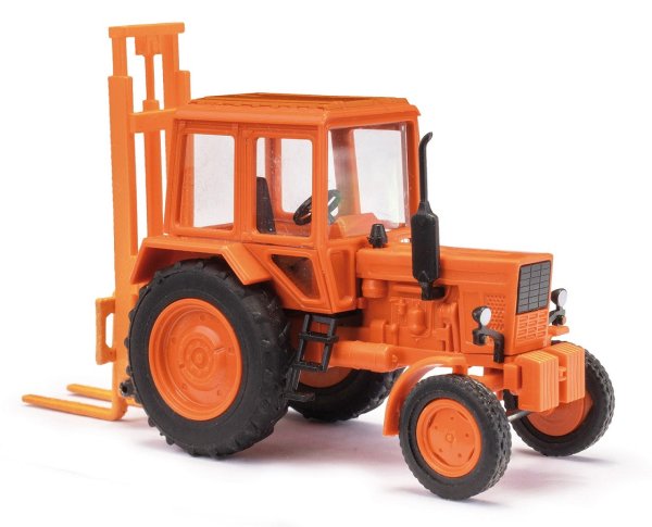 BUSCH 51313 Traktor Belarus MTS-80 mit Hecklift TVE 3200 Landwirtschaftsmodell 1:87