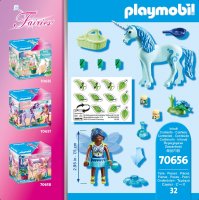 PLAYMOBIL Fairies 70656 Einhorn mit Heiler-Fee