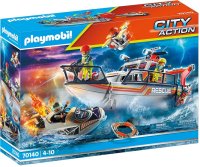 PLAYMOBIL City Action 70140 Seenot Löscheinsatz mit Rettungskreuzer