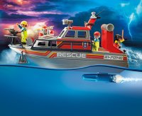 PLAYMOBIL City Action Seenot Löscheinsatz mit Rettungskreuzer 70140