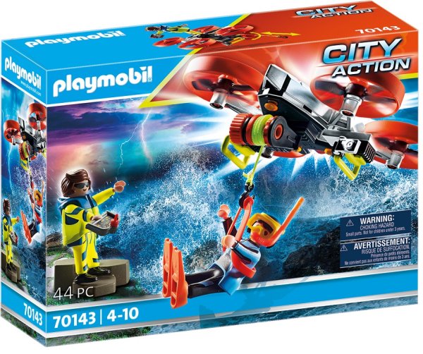 PLAYMOBIL City Action 70143 Seenot Taucher-Bergung mit Rettungsdrohne