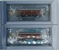TILLIG Set mit 2 Güterwagen Schiebedach-/Schiebewandwagen Kmmgks 58 DB Ep.III 01032 Spur TT
